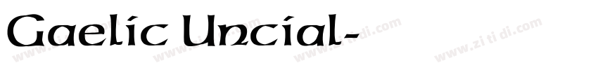 Gaelic Uncial字体转换